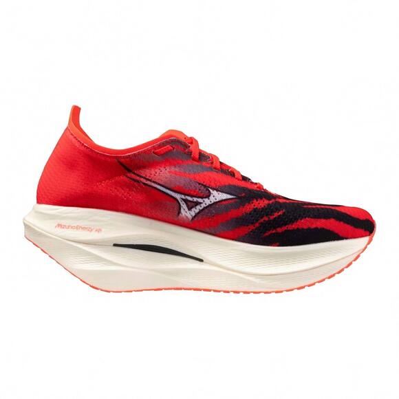 NEW MIZUNO unisex wave rebellion pro 3 oni pack running shoe in ignition red/whi
